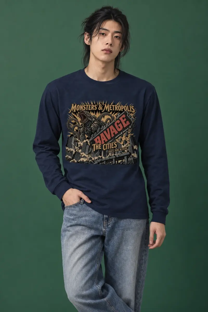 "Monsters & Metropolis" Unisex Longsleeve T-shirt