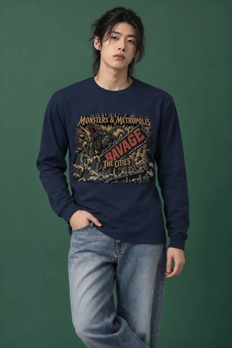 "Monsters & Metropolis" Unisex Longsleeve T-shirt