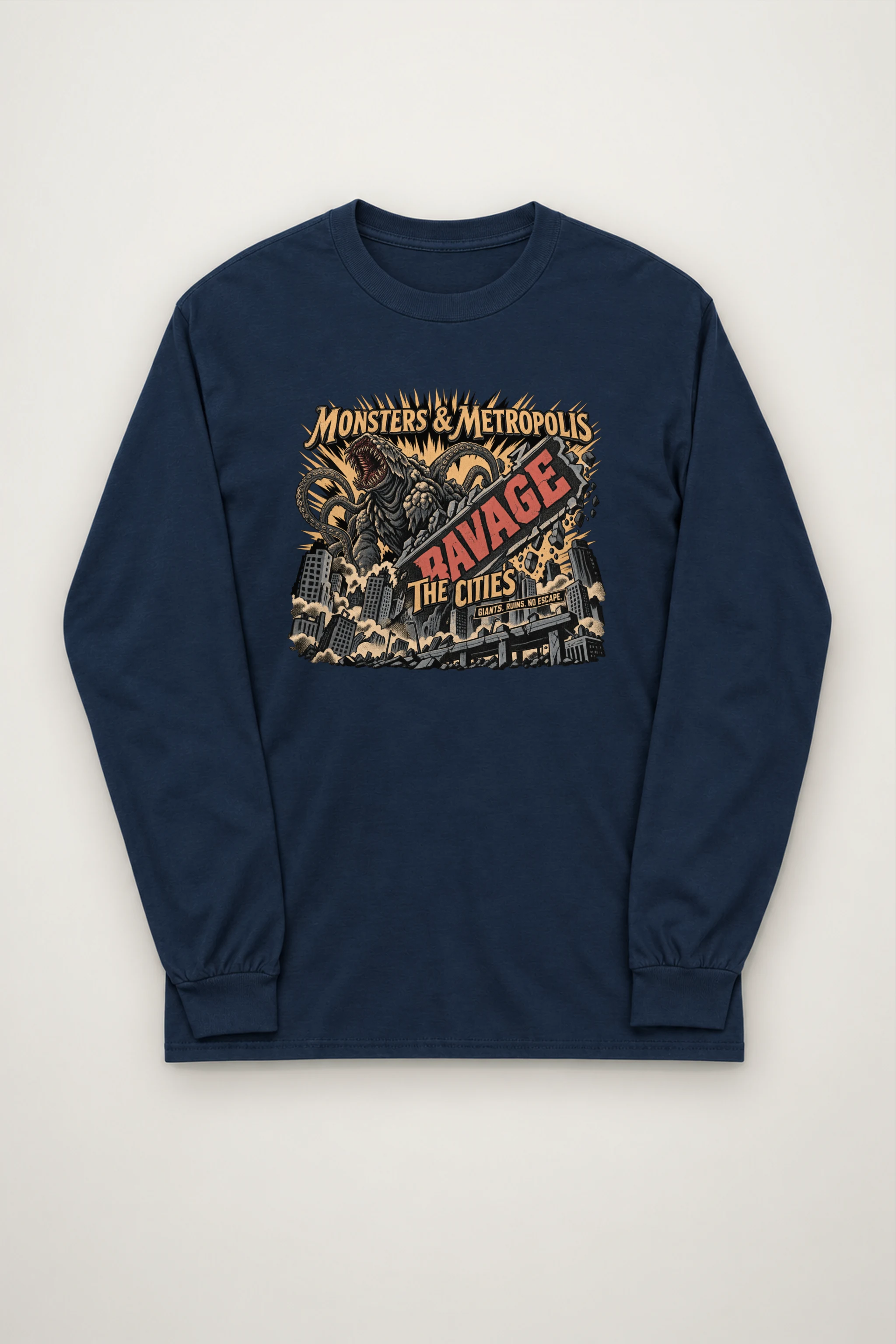 "Monsters & Metropolis" Unisex Longsleeve T-shirt