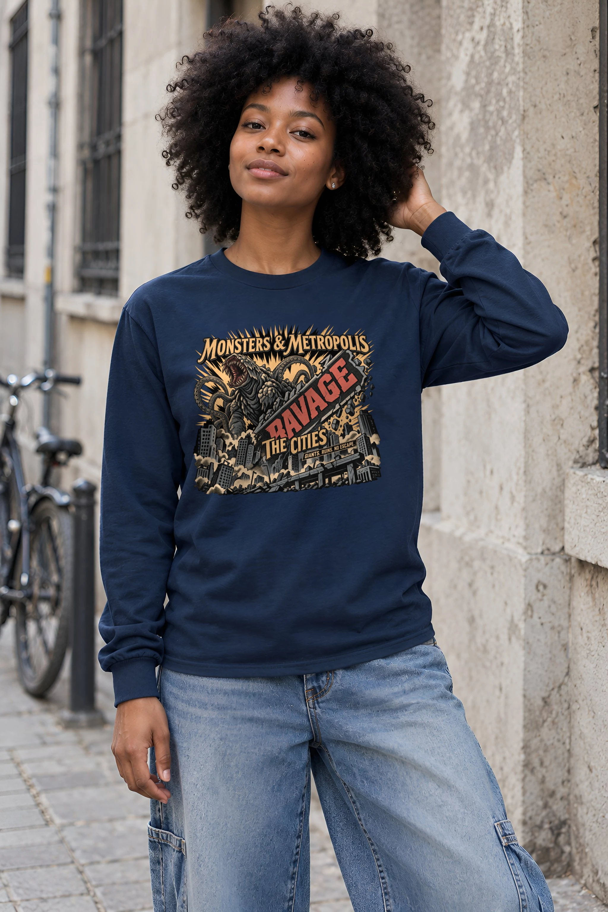 "Monsters & Metropolis" Unisex Longsleeve T-shirt
