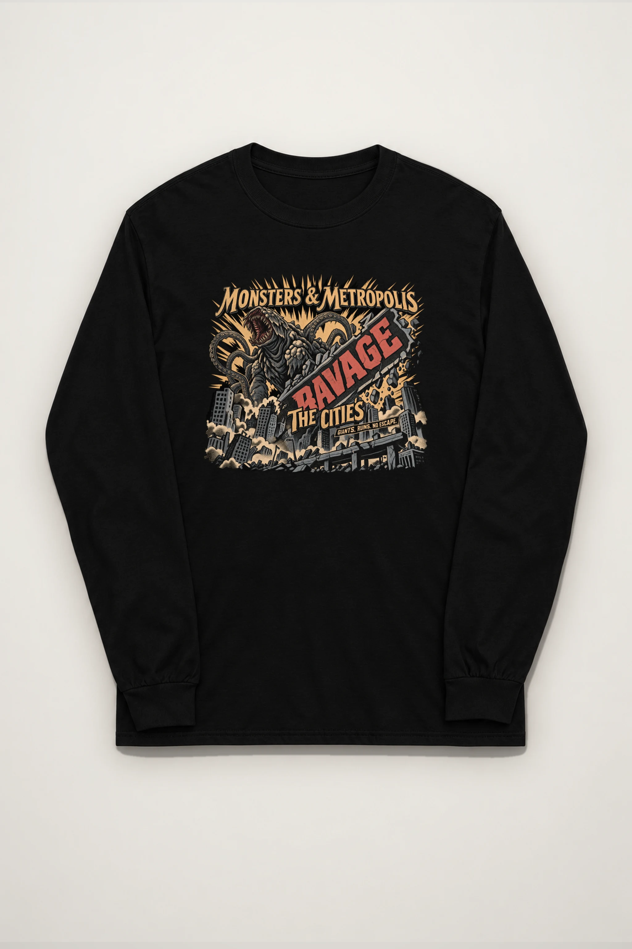 "Monsters & Metropolis" Unisex Longsleeve T-shirt