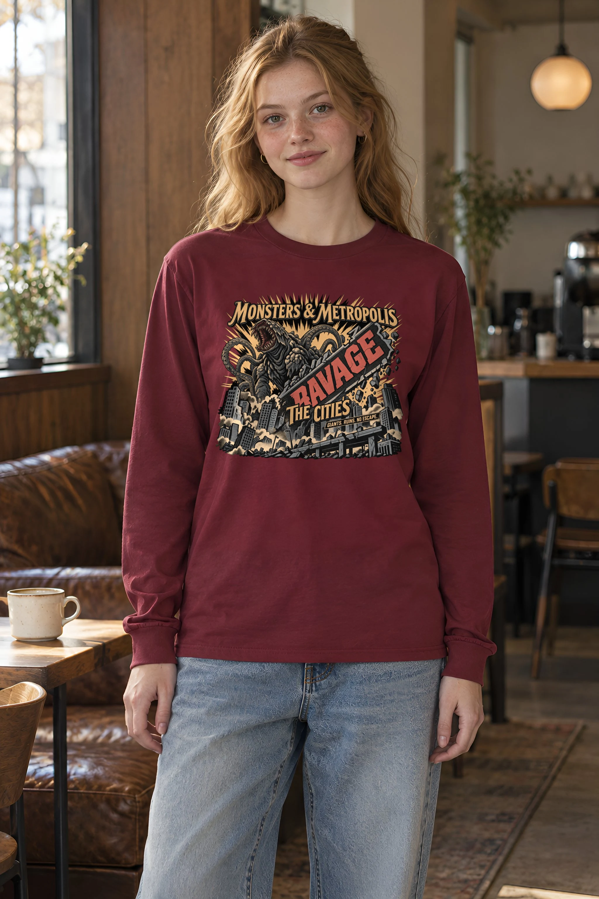 "Monsters & Metropolis" Unisex Longsleeve T-shirt