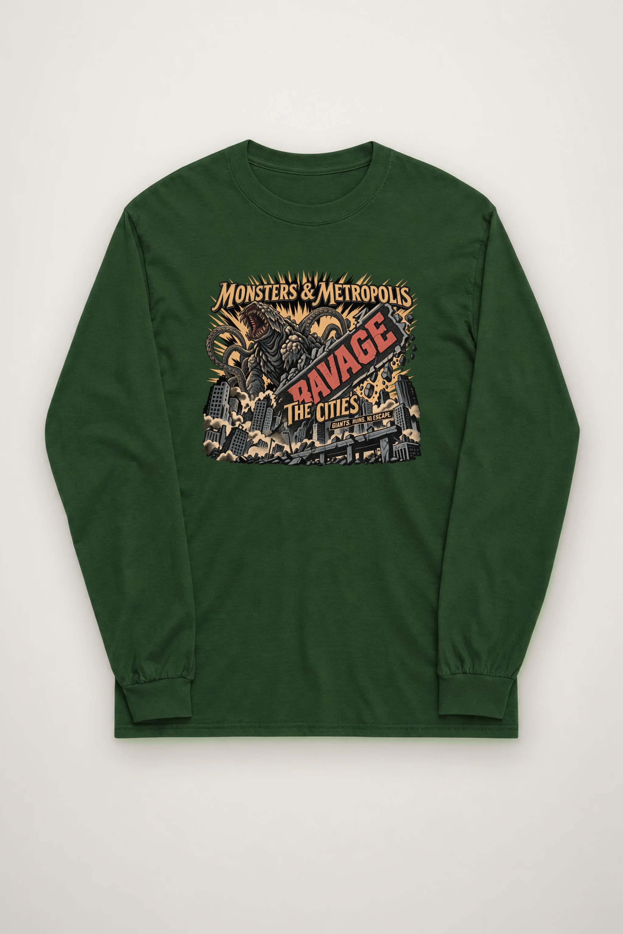 "Monsters & Metropolis" Unisex Longsleeve T-shirt