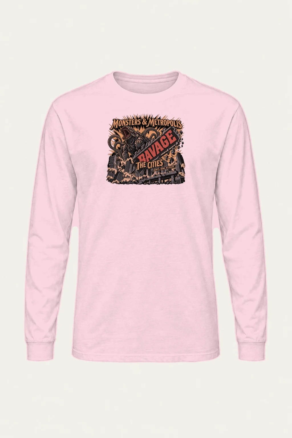 "Monsters & Metropolis" Unisex Longsleeve T-shirt | Gildan 2400
