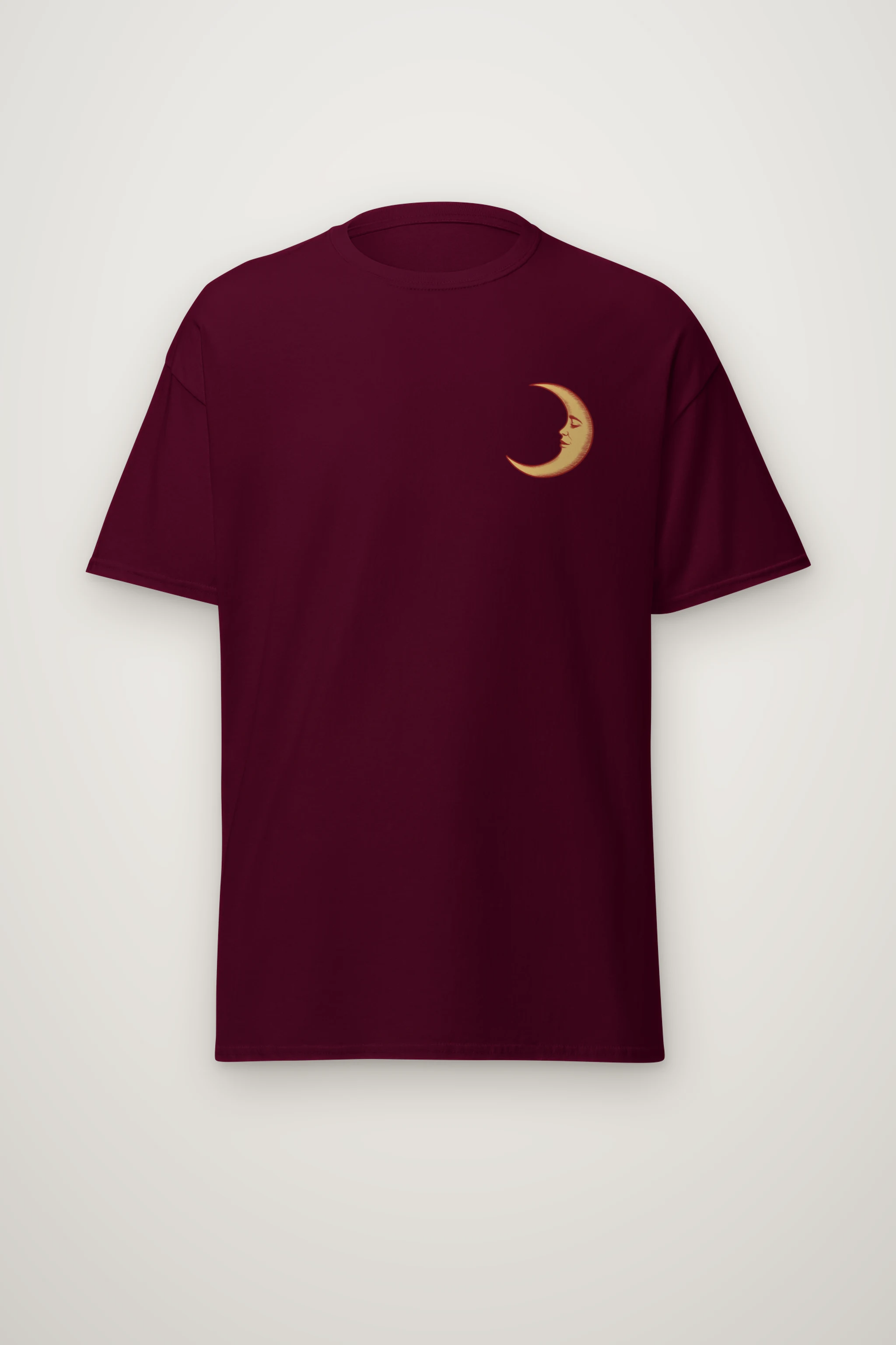"Moon Guitar Muse" Heavyweight Unisex Crewneck T-shirt