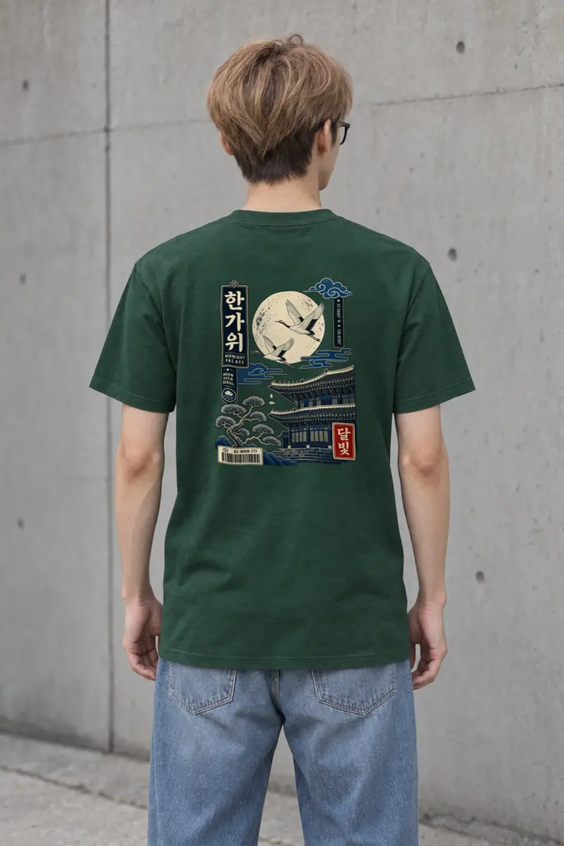 "Moon Over Seoul" Heavyweight Unisex Crewneck T-shirt