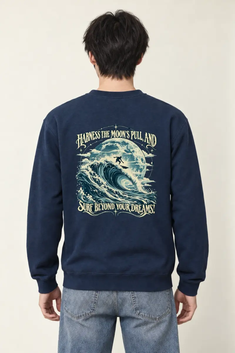 "Moon Pull" Heavy Blend Unisex Crewneck Sweatshirt