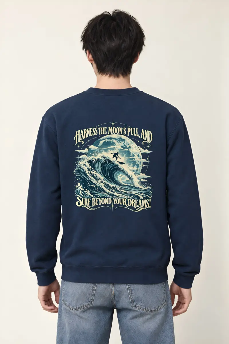 "Moon Pull" Heavy Blend Unisex Crewneck Sweatshirt