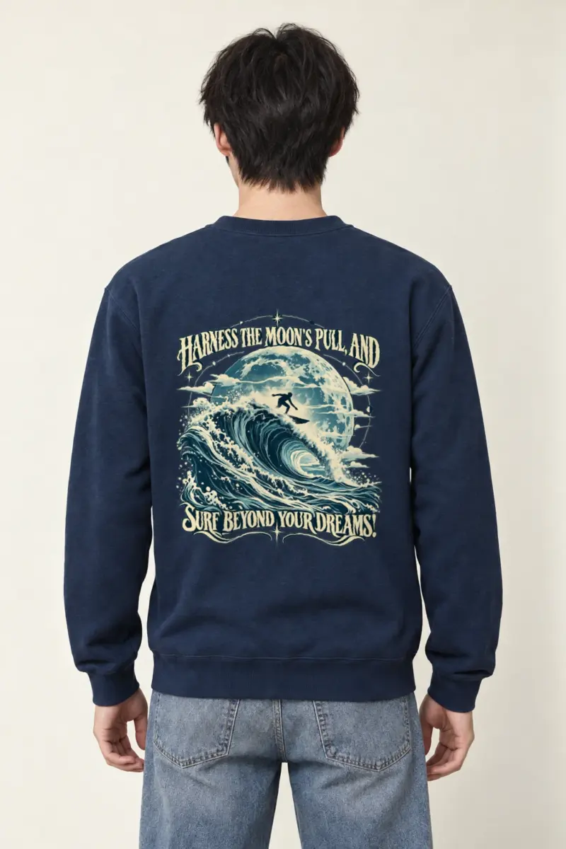 "Moon Pull" Heavy Blend Unisex Crewneck Sweatshirt
