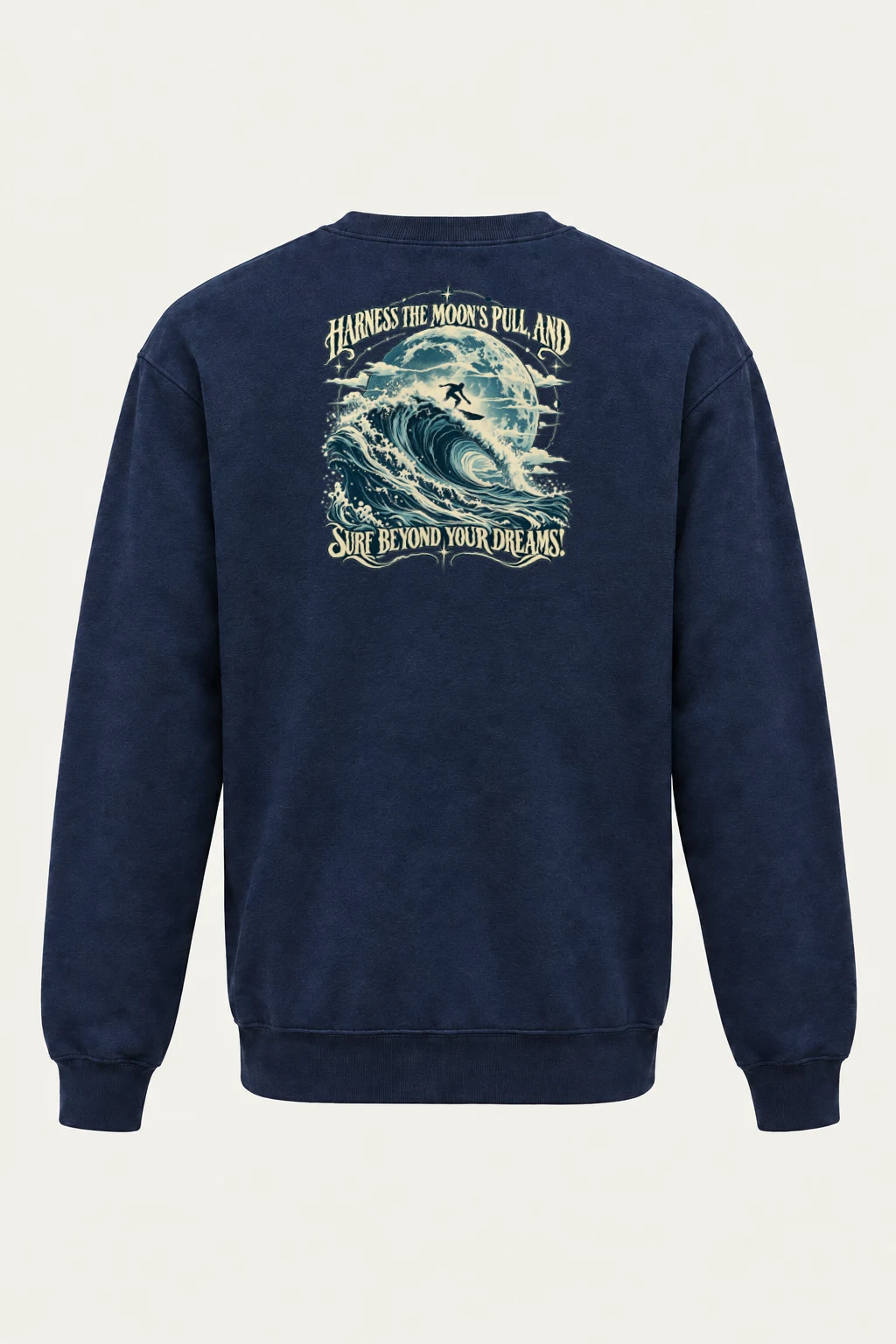 "Moon Pull" Heavy Blend Unisex Crewneck Sweatshirt | Gildan 18000