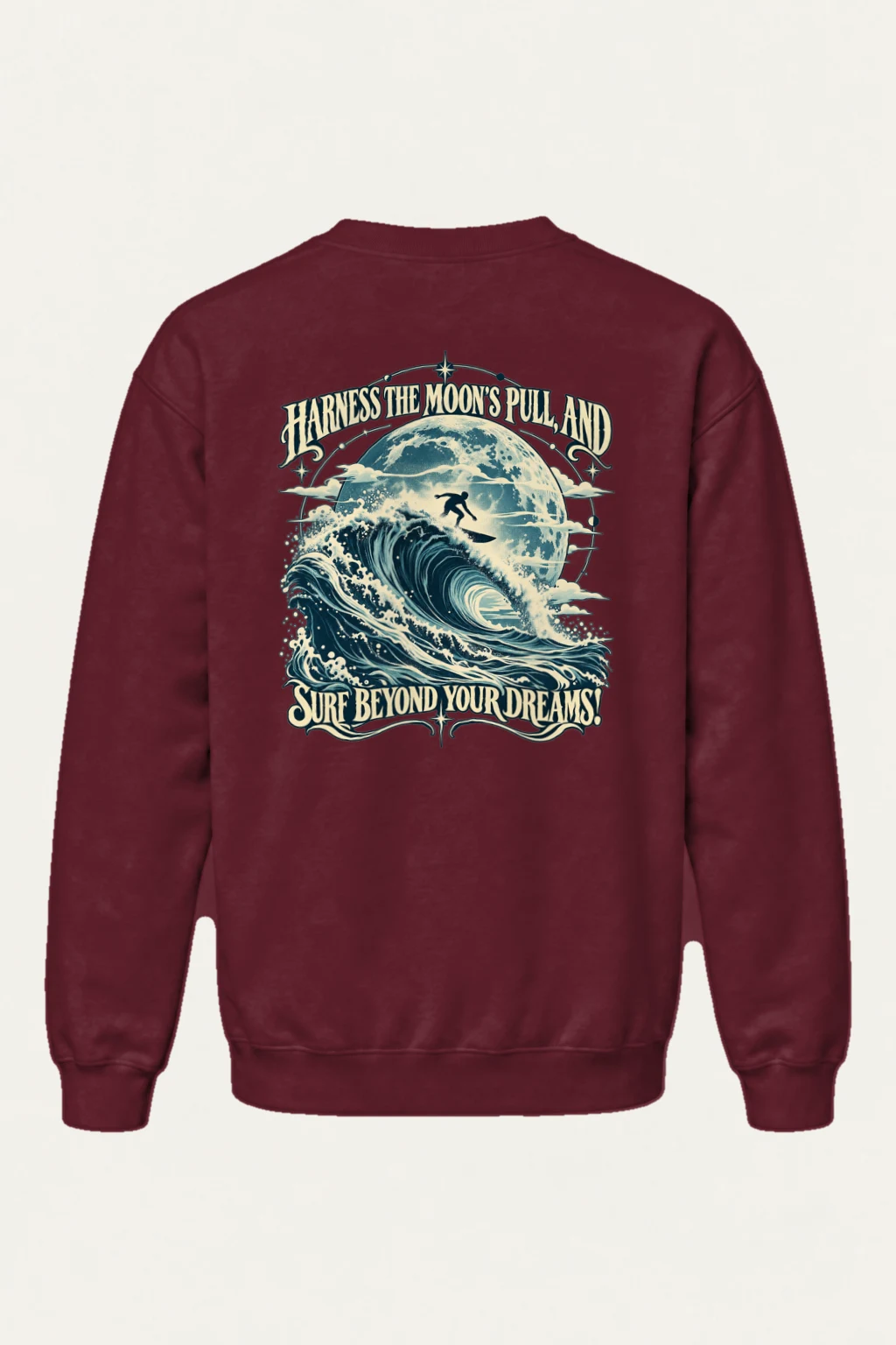 "Moon Pull" Heavy Blend Unisex Crewneck Sweatshirt | Gildan 18000