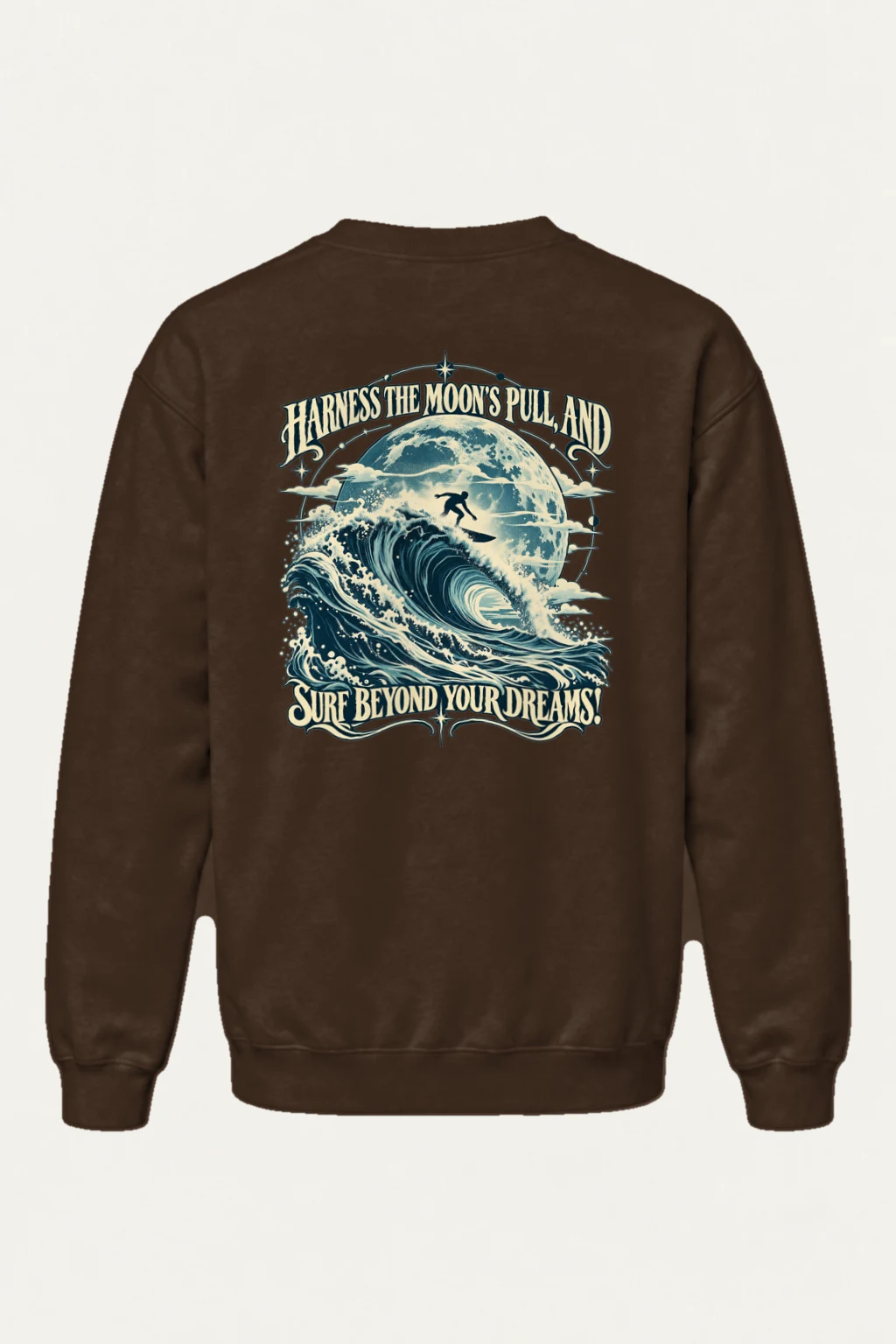 "Moon Pull" Heavy Blend Unisex Crewneck Sweatshirt | Gildan 18000