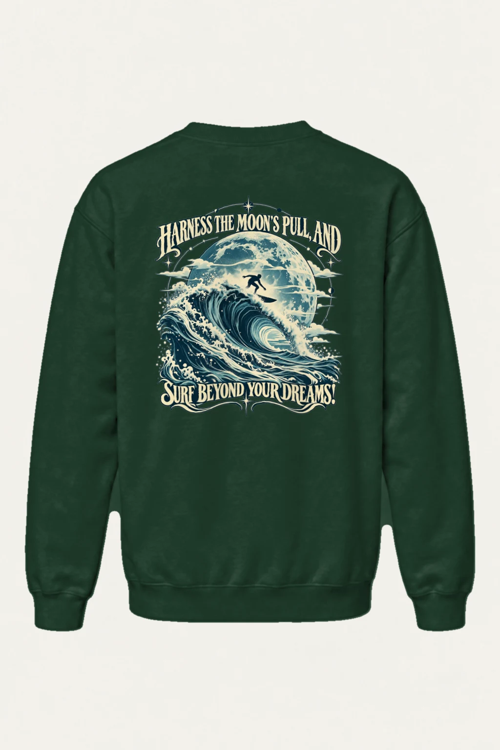 "Moon Pull" Heavy Blend Unisex Crewneck Sweatshirt | Gildan 18000