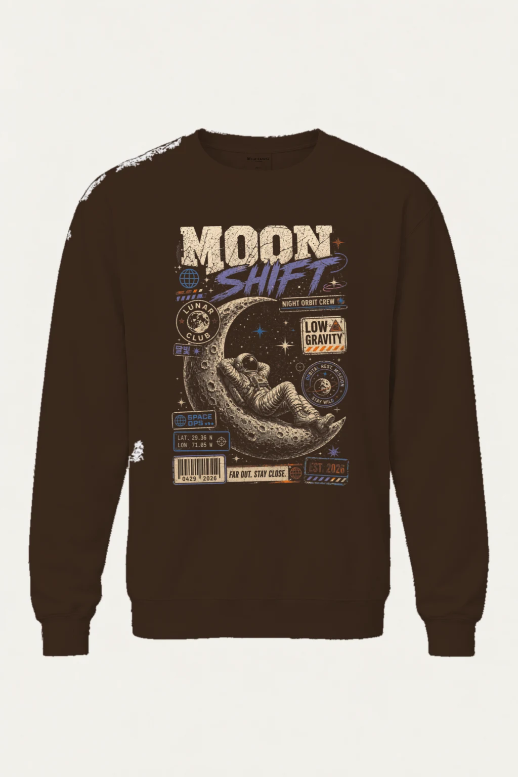 "Moon Shift" Heavy Blend Unisex Crewneck Sweatshirt | Gildan 18000