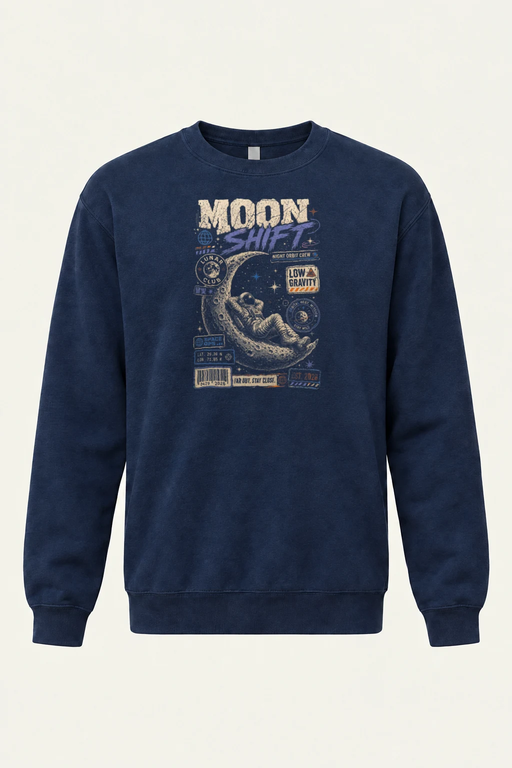 "Moon Shift" Heavy Blend Unisex Crewneck Sweatshirt | Gildan 18000