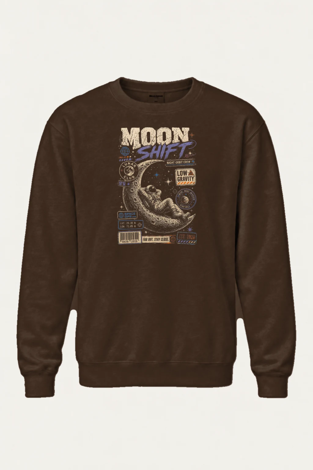 "Moon Shift" Heavy Blend Unisex Crewneck Sweatshirt | Gildan 18000