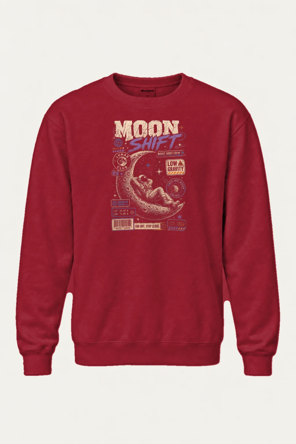 "Moon Shift" Heavy Blend Unisex Crewneck Sweatshirt | Gildan 18000