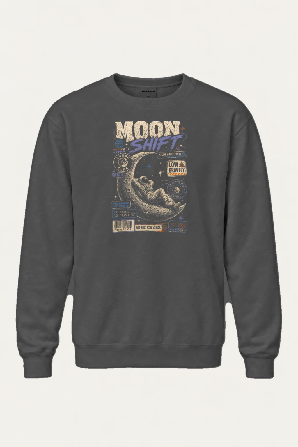 "Moon Shift" Heavy Blend Unisex Crewneck Sweatshirt | Gildan 18000