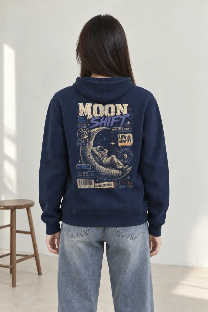 "Moon Shift" Heavy Blend Unisex Pullover Hoodie