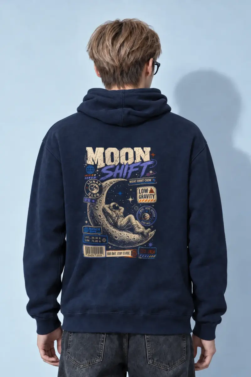 "Moon Shift" Heavy Blend Unisex Pullover Hoodie