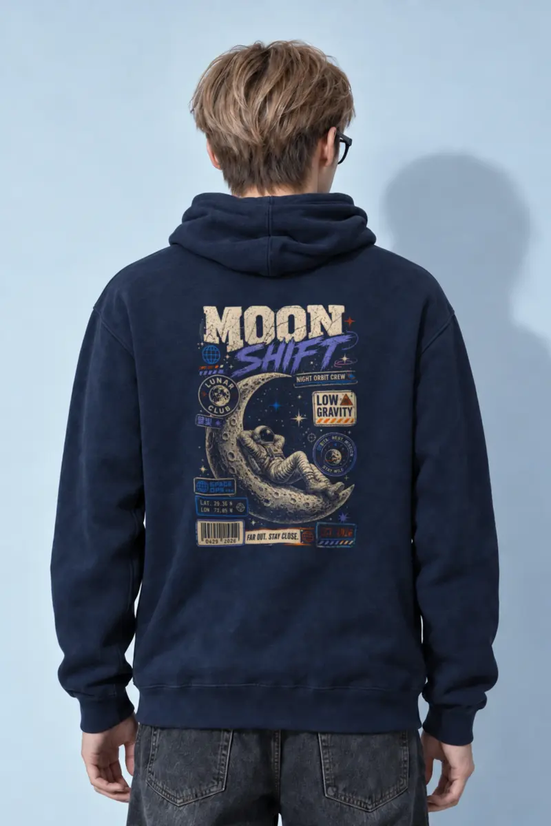 "Moon Shift" Heavy Blend Unisex Pullover Hoodie