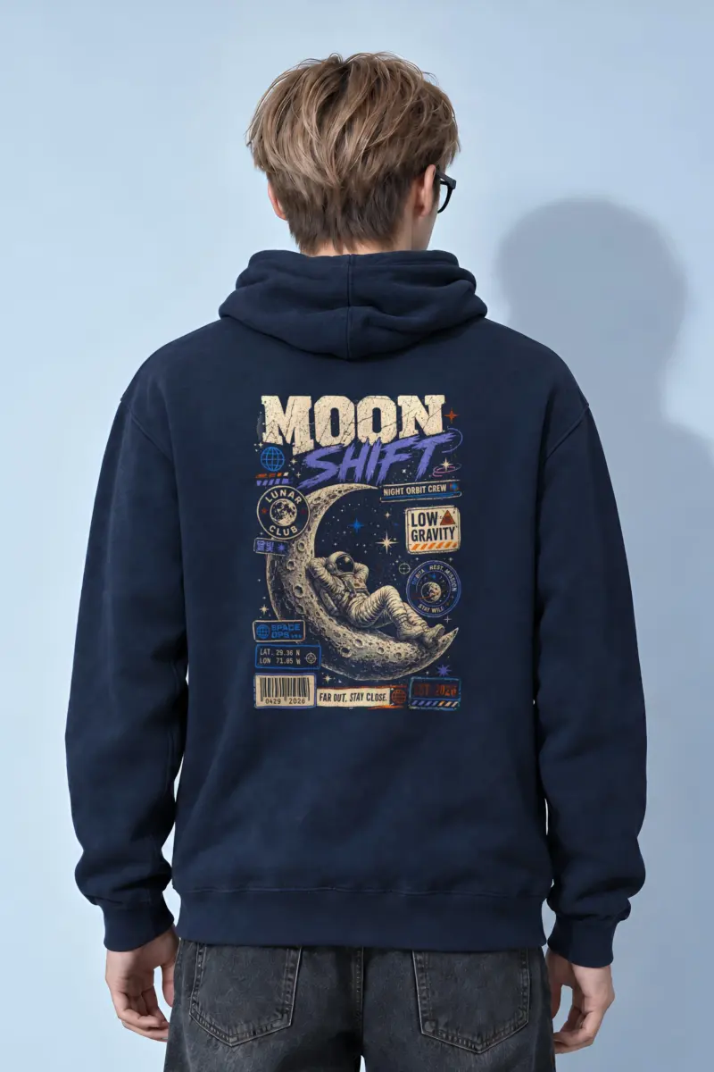 "Moon Shift" Heavy Blend Unisex Pullover Hoodie