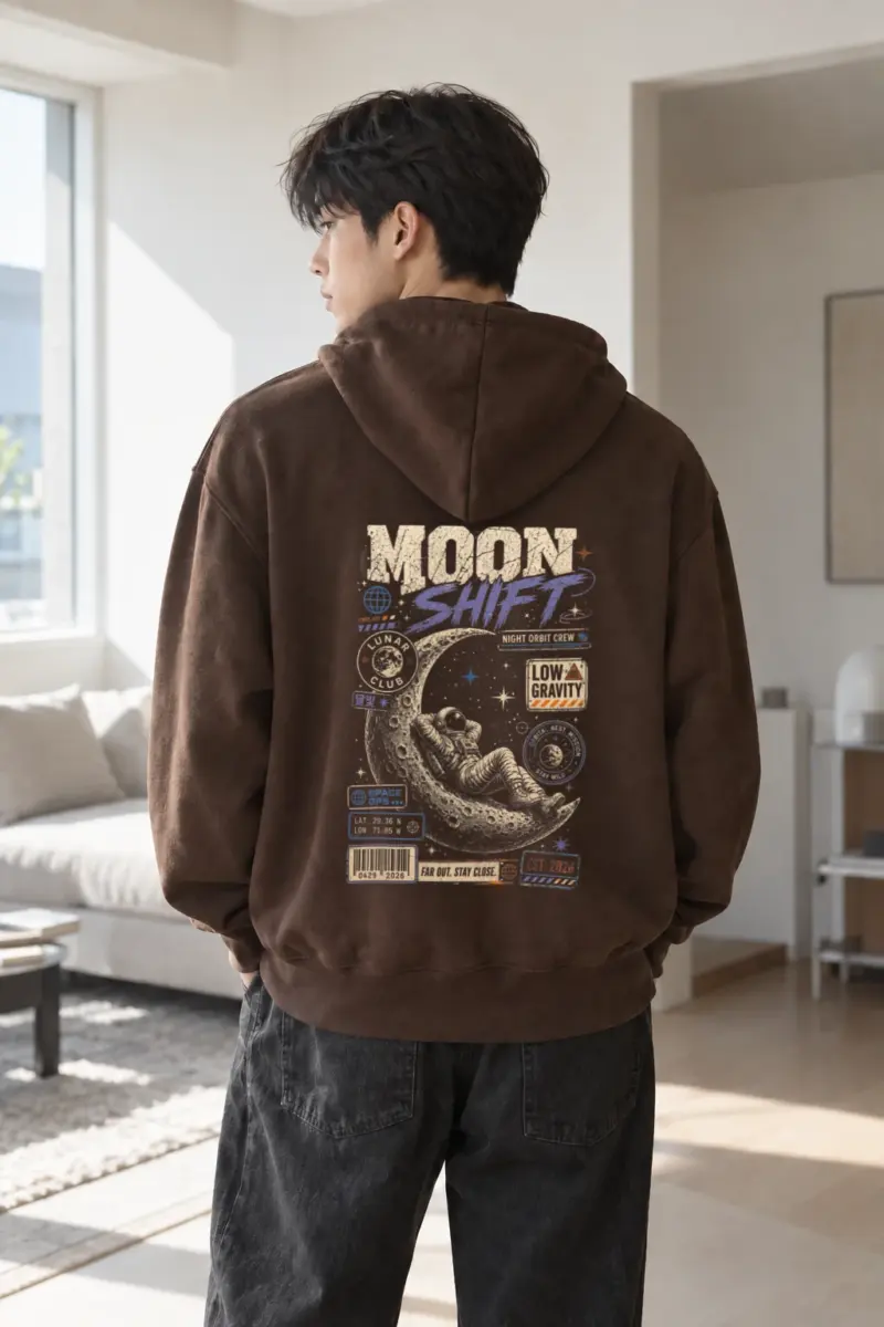 "Moon Shift" Heavy Blend Unisex Pullover Hoodie | Gildan 18500