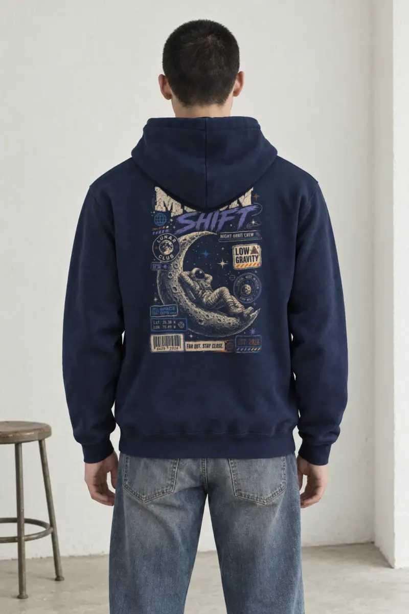 "Moon Shift" Heavy Blend Unisex Pullover Hoodie