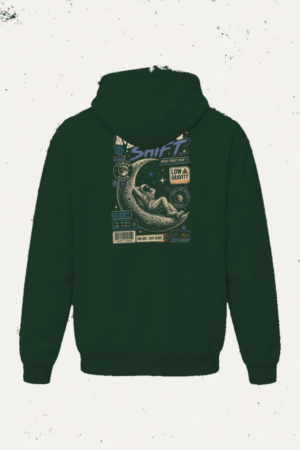 "Moon Shift" Heavy Blend Unisex Pullover Hoodie | Gildan 18500