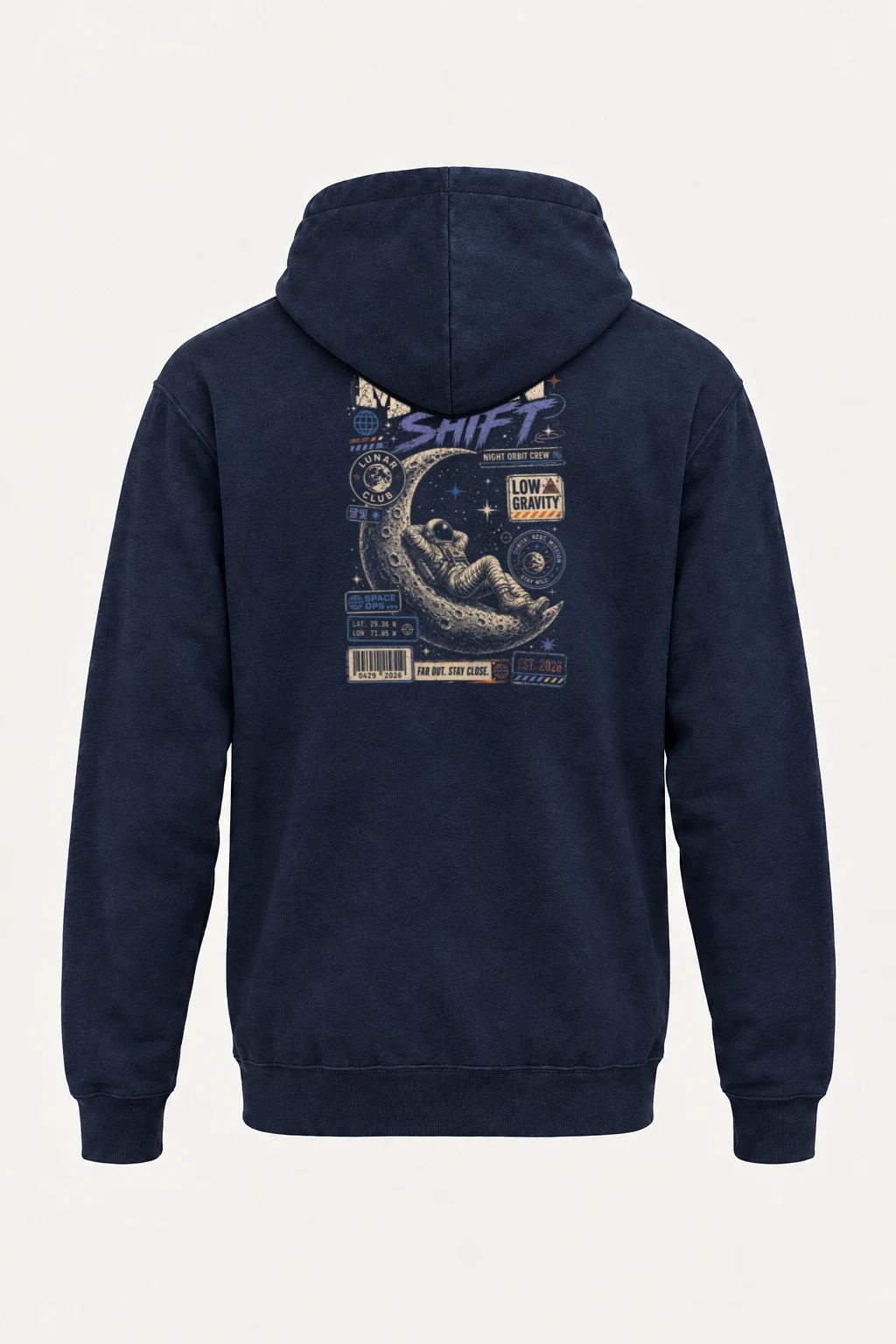 "Moon Shift" Heavy Blend Unisex Pullover Hoodie | Gildan 18500