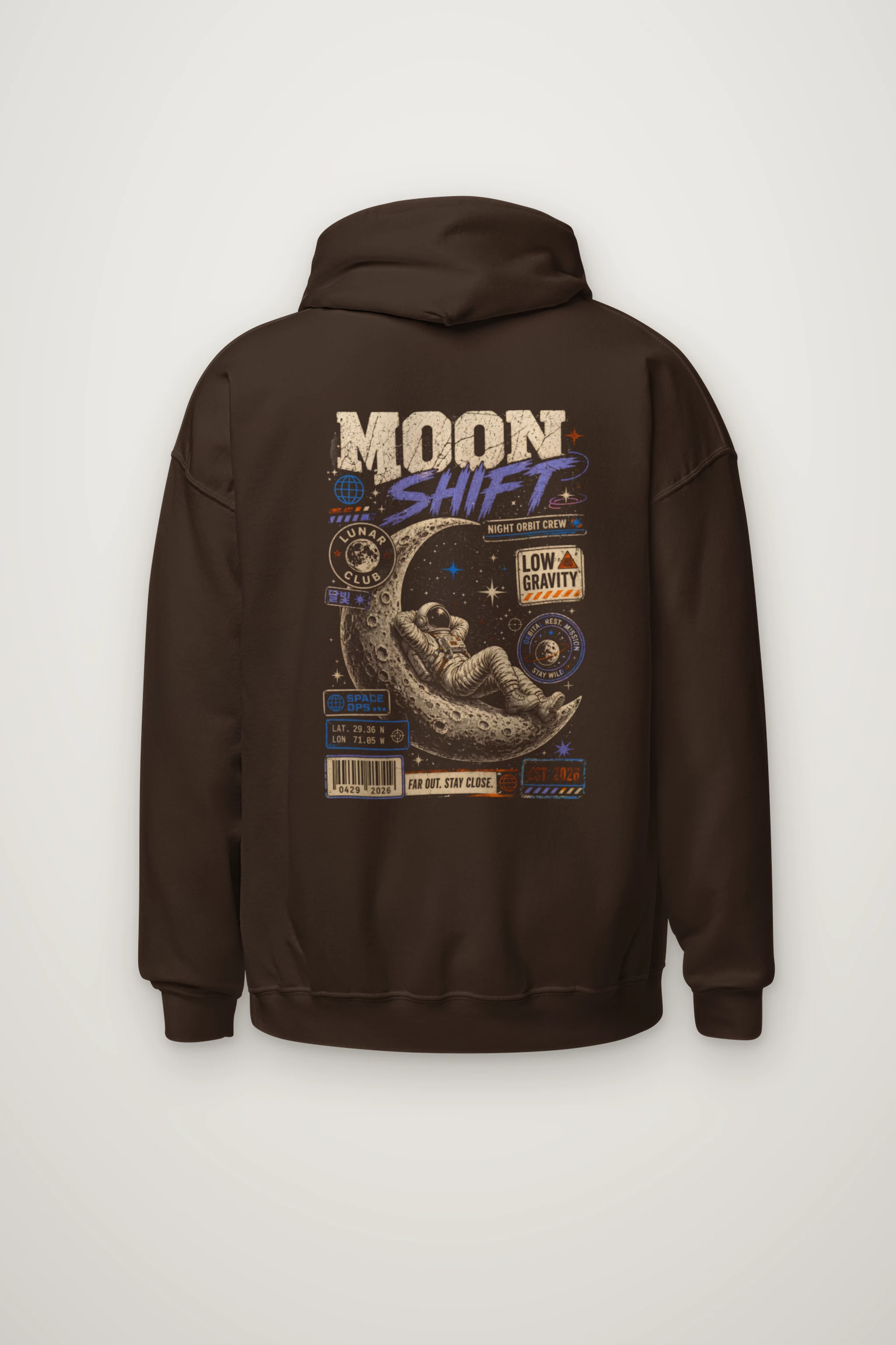 "Moon Shift" Heavy Blend Unisex Pullover Hoodie