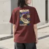"Moon Shift" Heavyweight Unisex Crewneck T-shirt | Gildan 5000