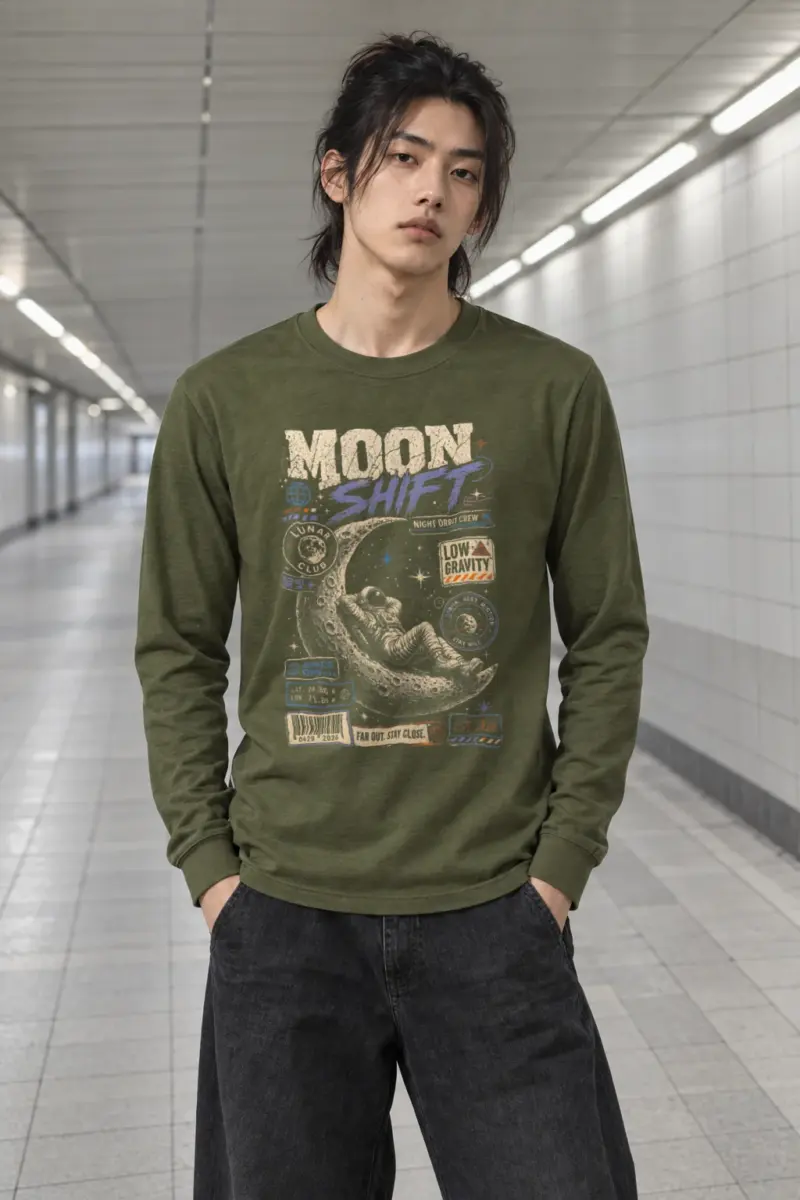 "Moon Shift" Unisex Longsleeve T-shirt