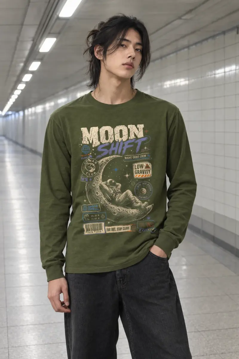 "Moon Shift" Unisex Longsleeve T-shirt
