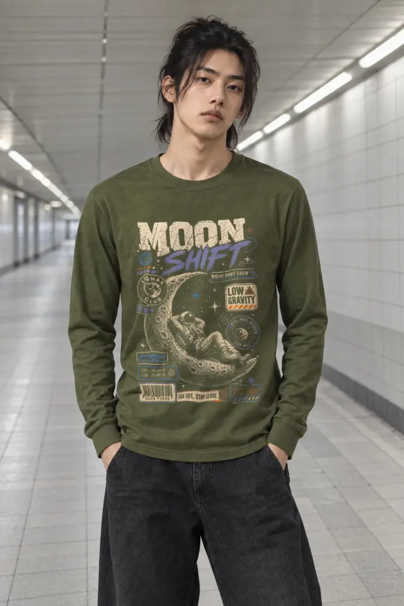 "Moon Shift" Unisex Longsleeve T-shirt