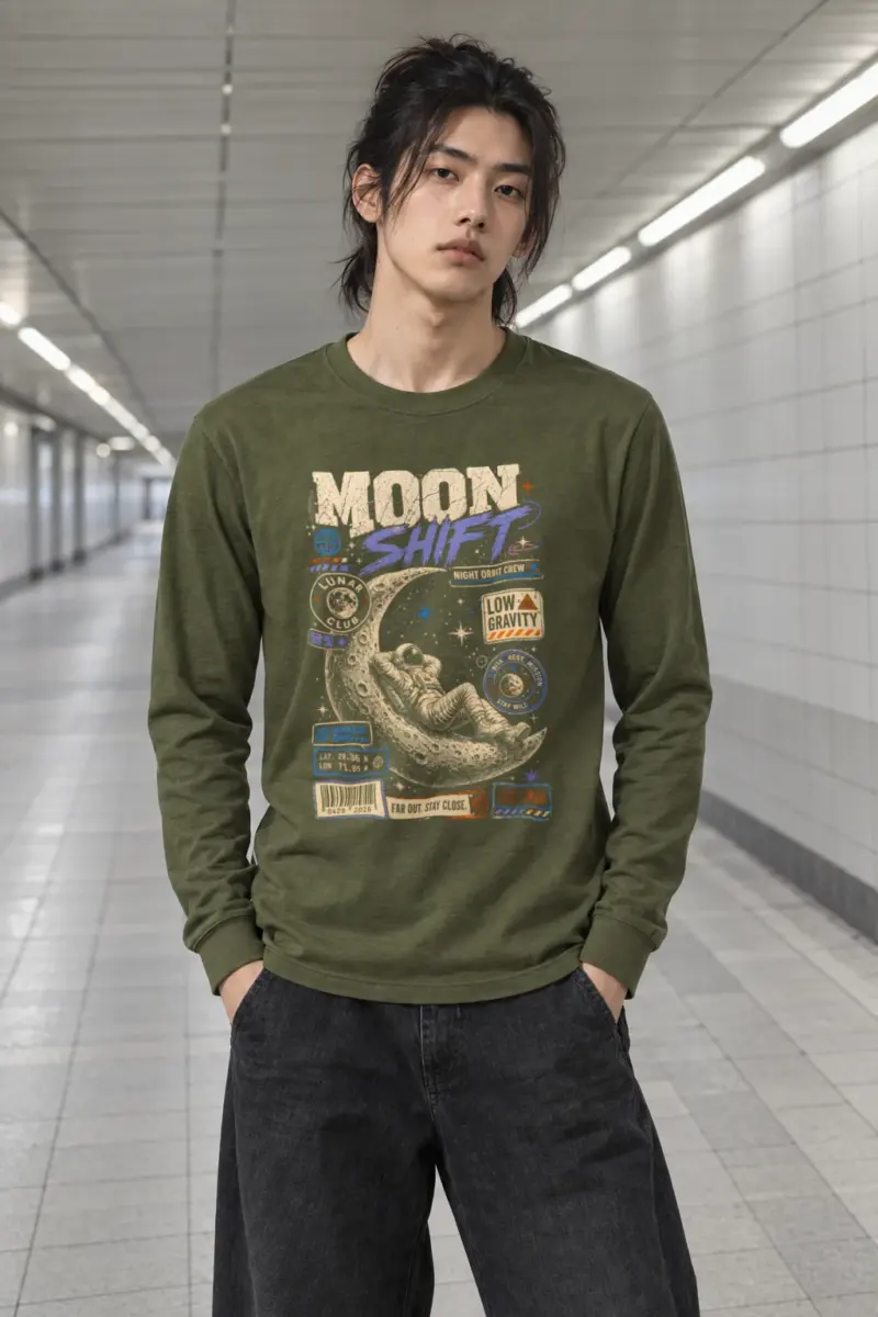 "Moon Shift" Unisex Longsleeve T-shirt