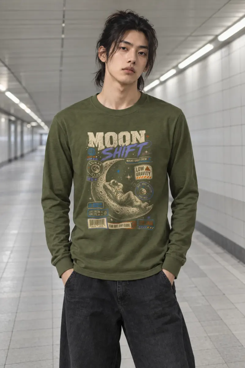 "Moon Shift" Unisex Longsleeve T-shirt