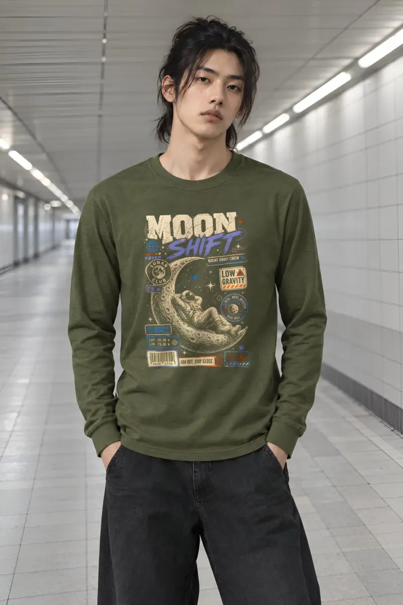 "Moon Shift" Unisex Longsleeve T-shirt