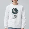 "Moon Swing Astronaut" Heavy Blend Unisex Crewneck Sweatshirt