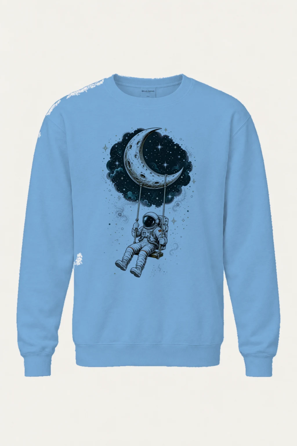 "Moon Swing Astronaut" Heavy Blend Unisex Crewneck Sweatshirt | Gildan 18000