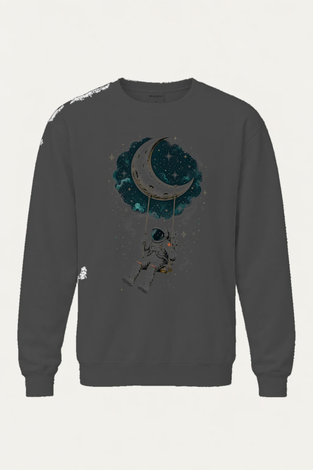 "Moon Swing Astronaut" Heavy Blend Unisex Crewneck Sweatshirt | Gildan 18000