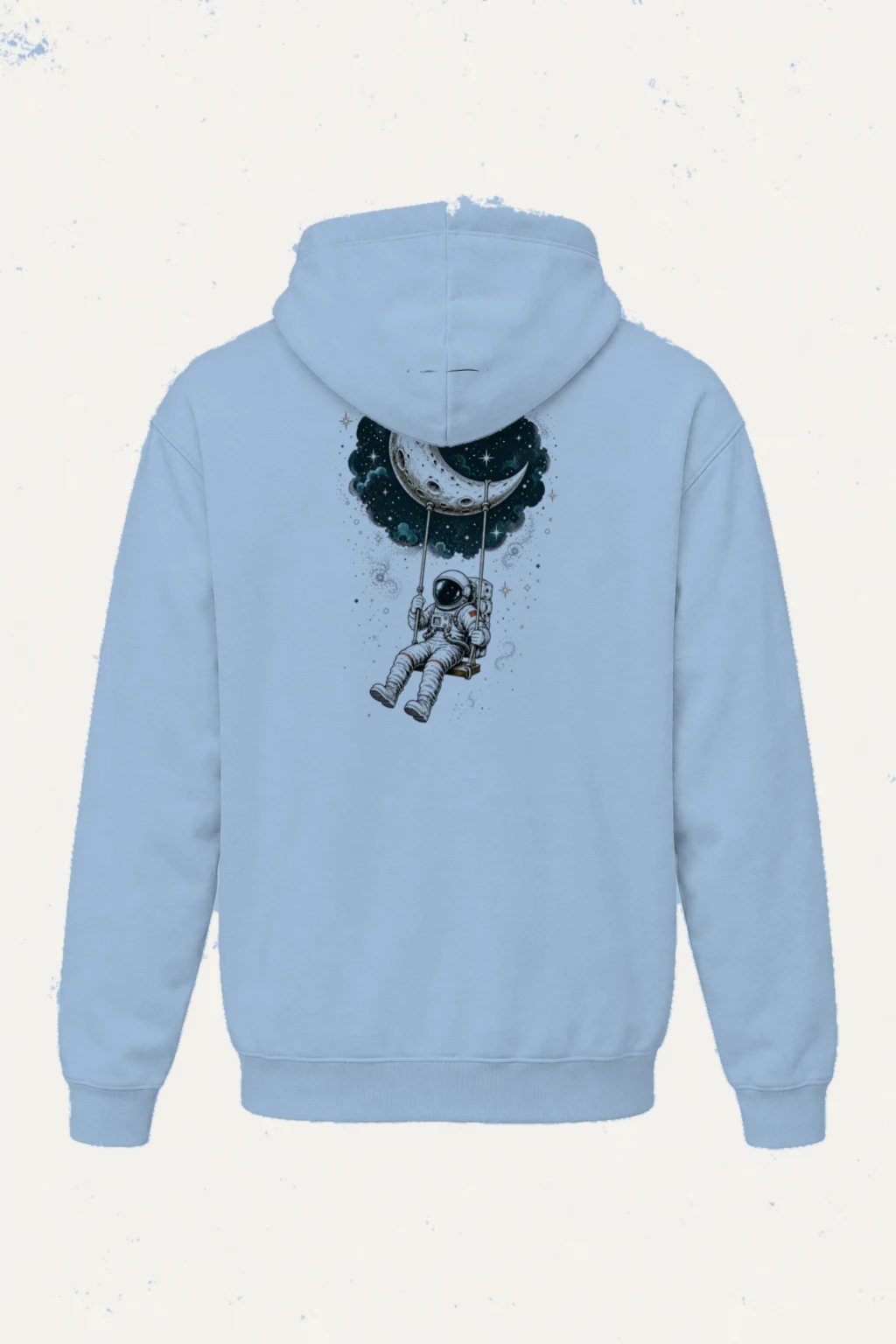 "Moon Swing Astronaut" Heavy Blend Unisex Pullover Hoodie | Gildan 18500