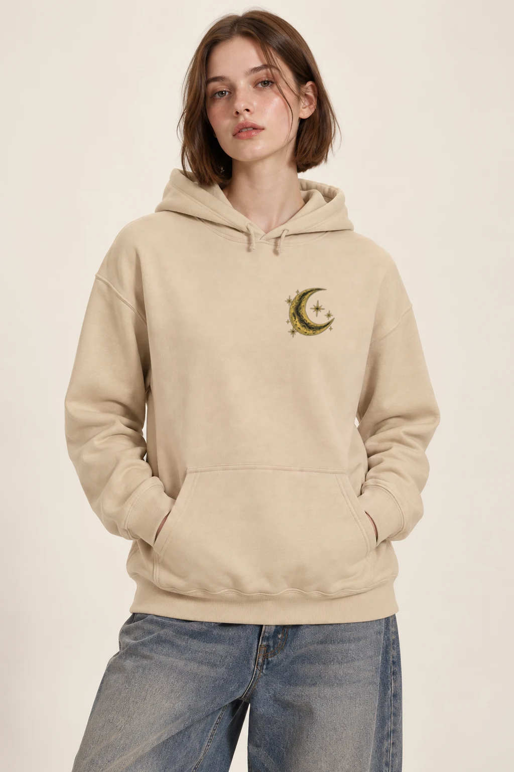 "Moon Swing Astronaut" Heavy Blend Unisex Pullover Hoodie