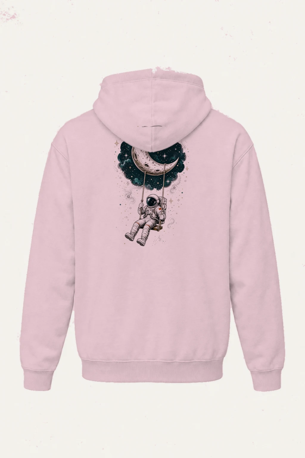 "Moon Swing Astronaut" Heavy Blend Unisex Pullover Hoodie | Gildan 18500