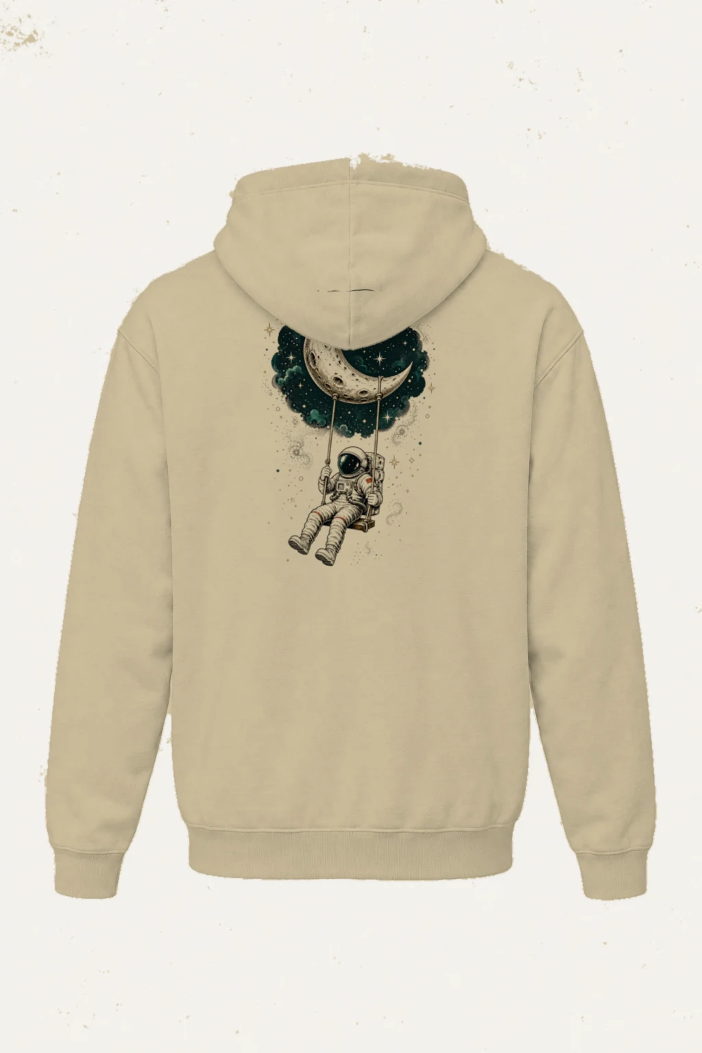 "Moon Swing Astronaut" Heavy Blend Unisex Pullover Hoodie | Gildan 18500