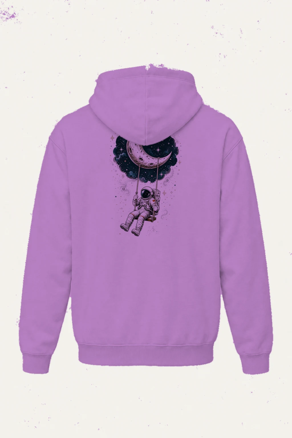 "Moon Swing Astronaut" Heavy Blend Unisex Pullover Hoodie | Gildan 18500