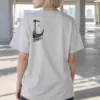 "Moon Swing Astronaut" Heavyweight Unisex Crewneck T-shirt | Gildan 5000
