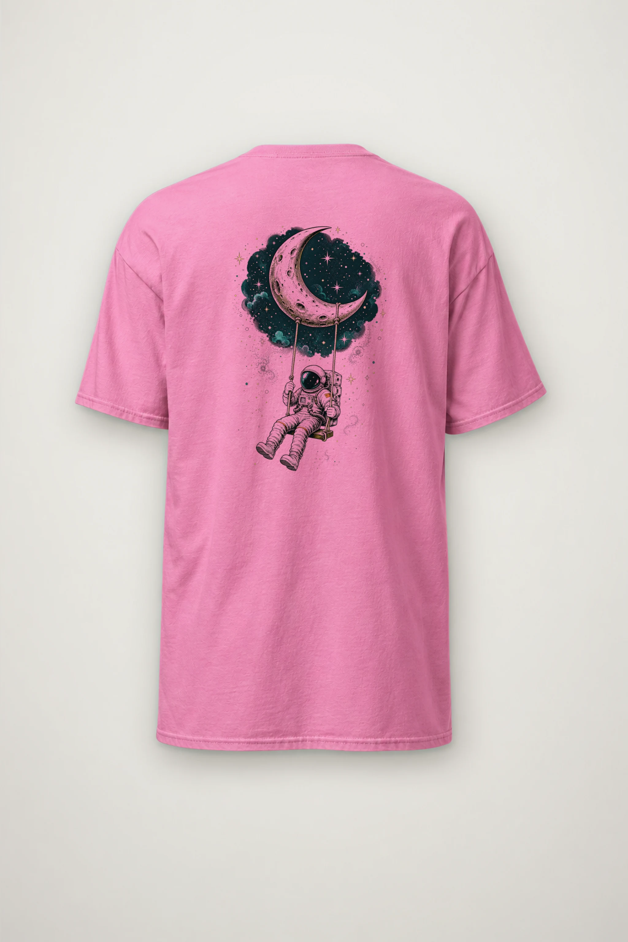 "Moon Swing" Heavyweight Unisex Crewneck T-shirt