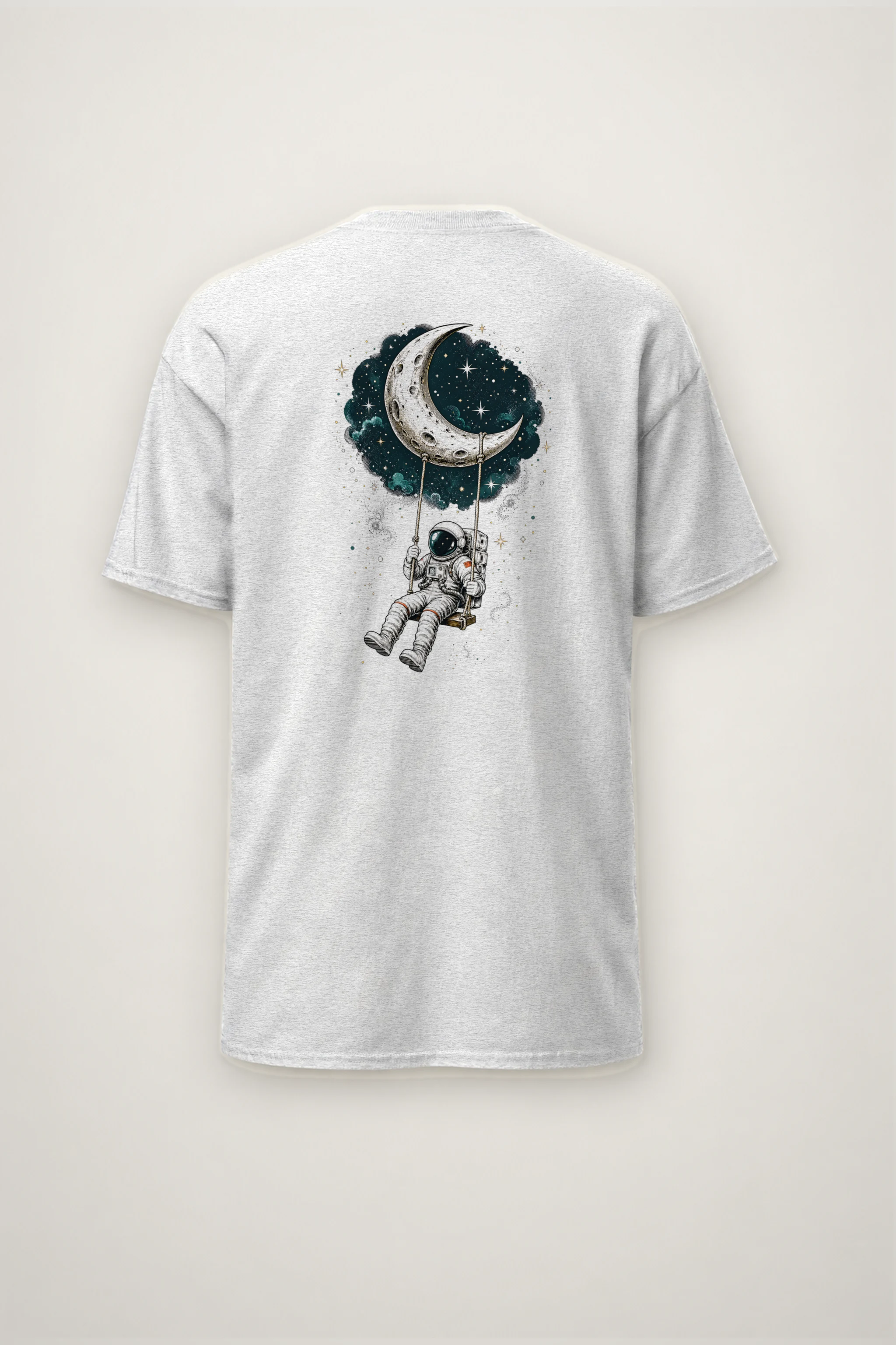 "Moon Swing" Heavyweight Unisex Crewneck T-shirt