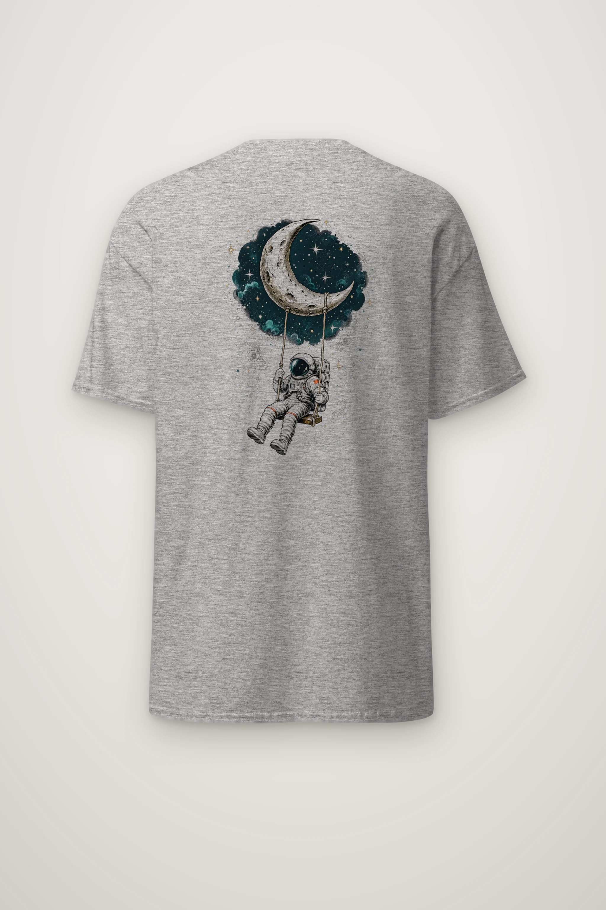 "Moon Swing" Heavyweight Unisex Crewneck T-shirt